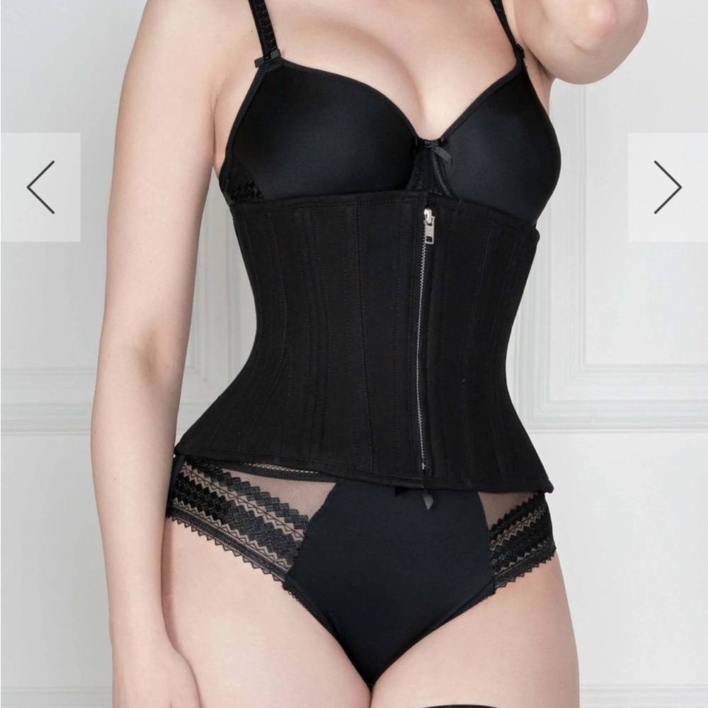 Corset Story Cotton Waist Training Corset with Zip